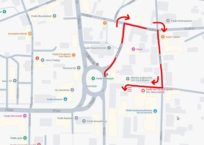 Rum i privatbostad Kesklinna Kodumajutus Paide